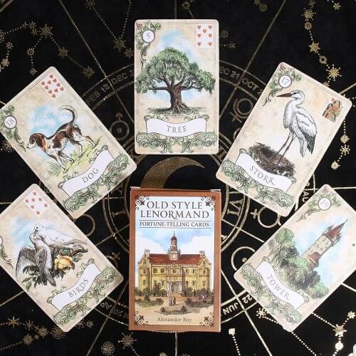 Old Style Lenormand Oracle Deck Tarot Card Game With 38 Cards English Illustrated Pdf Booklet Accompanies The Deck Divination