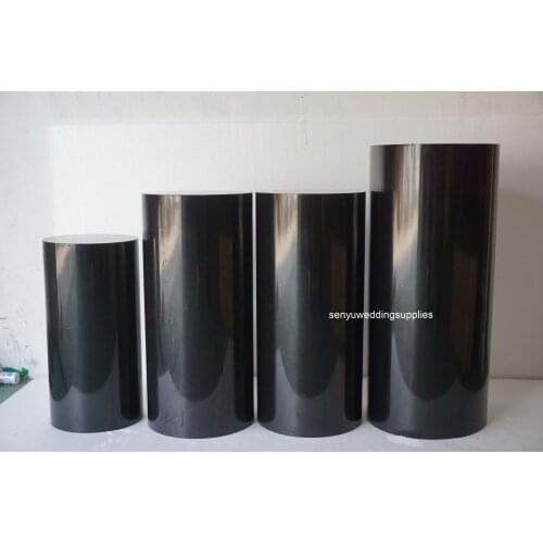 White/gold/sliver/black/blue/pink / Acrylic Round Cylinder Display Pedestal Perspex Plinth For Wedding Party Events senyu2285