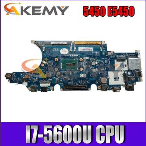 ZAM70 LA-A901P Mainboard FOR Dell Latitude 5450 E5450 Laptop Motherboard With I7-5600U CPU CN-0X4WN9 0X4WN9 100% Fully Tested