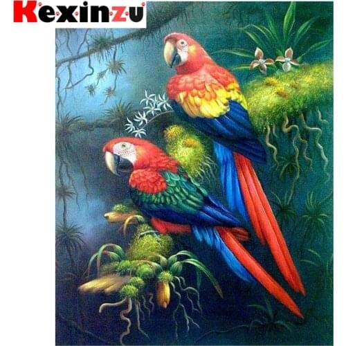 Kexinzu Full 5D DIY Square/Round Diamond Painting"Bird Scenery" 3D Embroidery Cross Stitch Mosaic diamondpainting Gift