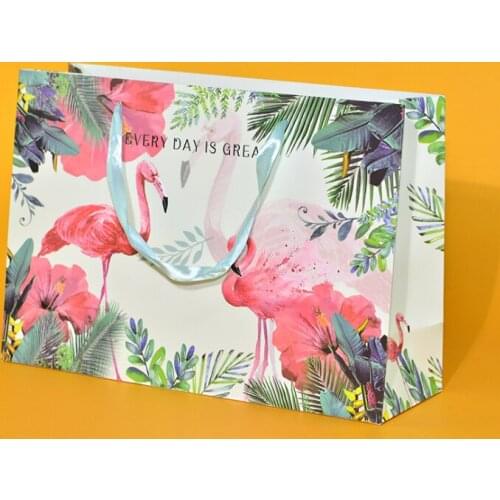 Mothers Day Wholesale Gifts White Flat Cookies Packing Paper Bag With Handle,White rice paper shopping bag --XP2425