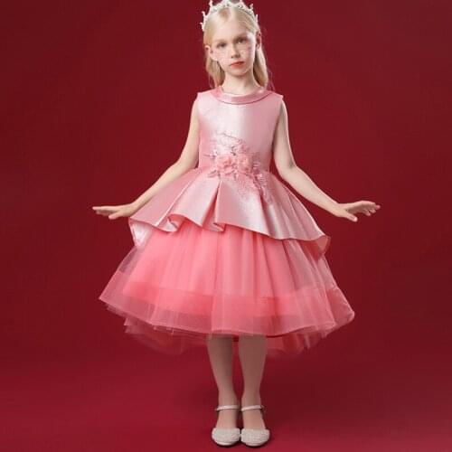 3-8 Year Girls Princess Dress Sequin Lace Tulle Wedding Party Tutu Fluffy Gown For Children Kids Evening Formal Pageant Vestidos