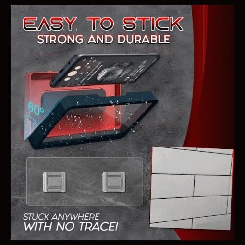 Liner Tablet Or Phone Holder Waterproof Case Box Wall Mounted All Covered Mobile Phone Shelves Self-Adhesive Shower Accessories