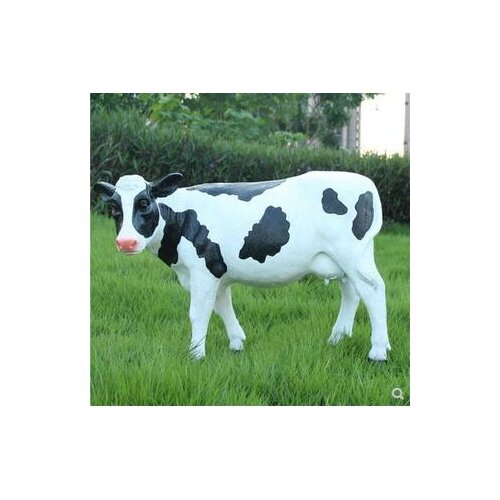 Crafts farm Cow cattle ornaments outdoor garden landscape resin sculpture animal model beef house decoration props