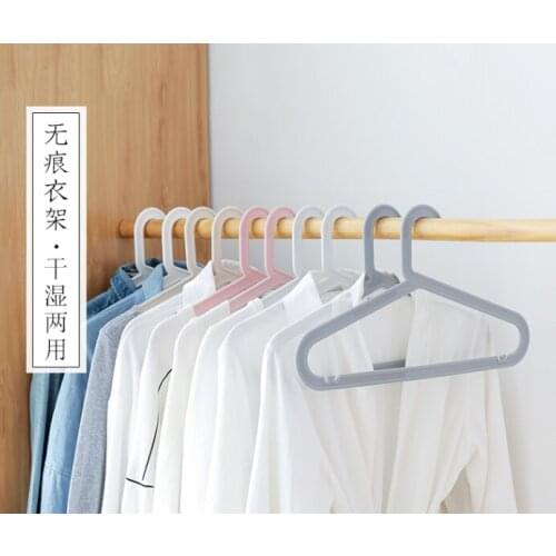 Dry and wet non - trace bearing household high tenacity more durable anti - skid good flexibility coat hanger J05
