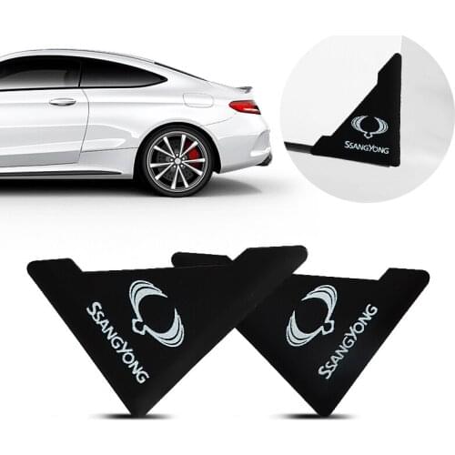 Car Door Corner Cover Bumper Protector Anti-Scratch Sticker For SsangYong Actyon Turismo Rodius Rexton Korando Car Accessories