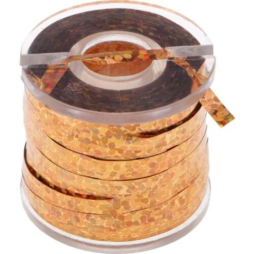 200yds Holographic Tinsel Flash Tape Fantasy Orange Fly Tying Tinsel Tape for Lure Making DIY Fly Tying Materails