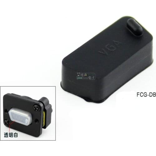 10Pcs graphics card VGA computer DB15 pin RS232 female port socket dust plug waterproof cover soft silicone FCG-DB