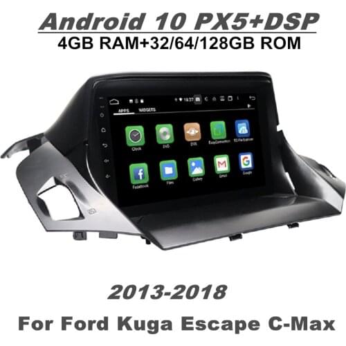 4gb+128gb 8-core PX5 9" Android 10 Car Stereo Radio GPS Multimedia Player for Ford Kuga Escape C-Max 2013-2018