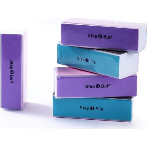 4 Ways Nail Files Buffer Buffing Block Sanding Professional Polishing Manicure Care Tool Nail Art Pedicure Sponge Files Supplies