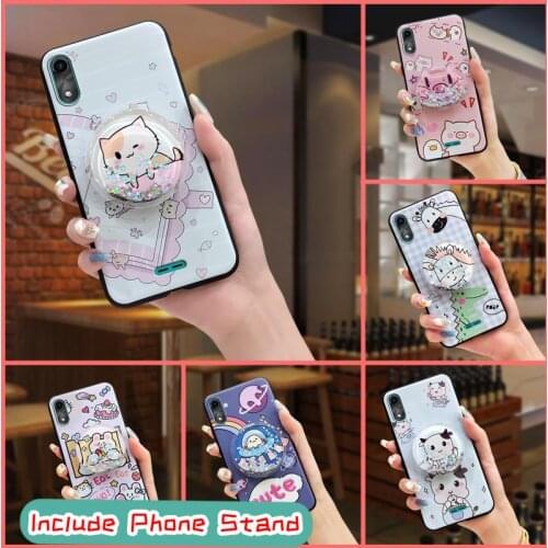 Kickstand glisten Phone Case For Wiko Y51/Sunny5 Lite Cute Fashion Design phone stand holder