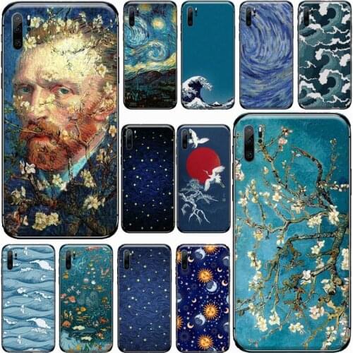 Art aesthetic van Gogh painting Phone Case For Huawei honor Mate P 9 10 20 30 40 Pro 10i 7 8 a x Lite nova 5t
