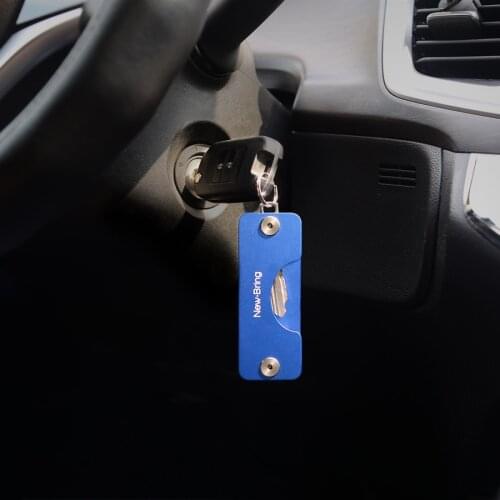 Key Holder Aluminum Metallic Key Organizer Smart Key Ring Wallets Pocket Metal Car Key Wallet Keychain