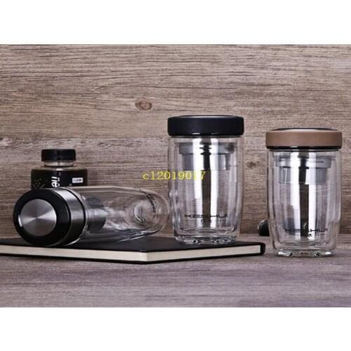 Creative Double Egg Cup High Borosilicate Glass Fashion Big Belly Cup Crystal Gift Tea Cup