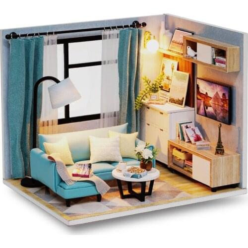 Diy Dollhouse Doll House Furniture Miniature Dollhouse DIY Miniature House Room Casa Toys for Children Gift Mini Landscape