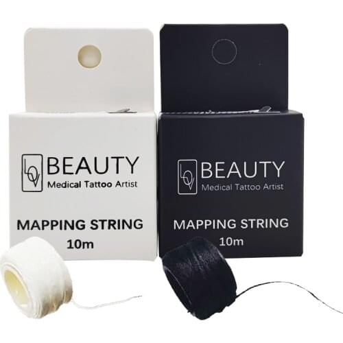 White Mapping string for Microblading eyebow Make Up Dyeing Liners Thread Semi Permanent Positioning Eyebrow Measuring Tool
