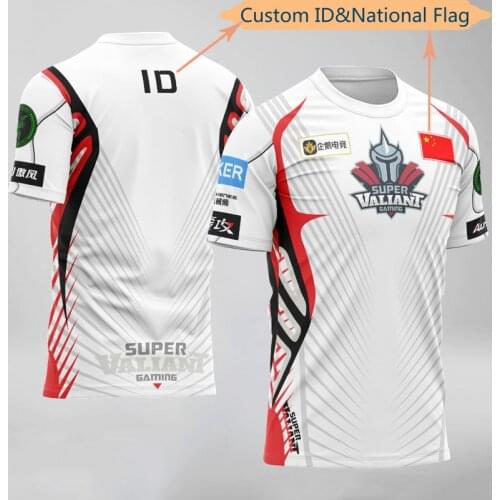 Summer CSGO E-sports Athlete Jersey Uniform Custom ID Fan Game T-shirt SV Jersey T-shirt Men and Women Customized Name T-shirt