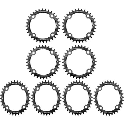 MOTSUV 32/34/36T/38T Positive Negative Tooth Disc 104 BCD Crank MTB Mountain Bike Round Oval Single Plate