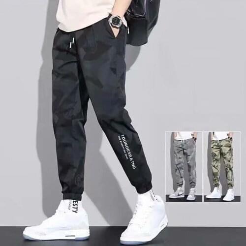 2021 Mens Pants Hip Hop Fashion Harajuku Streetwear Camouflage Cargo Pants Men Casual Men Clothing Joggers Pants Men Trousers