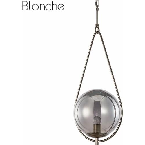 Nordic Glass Ball Pendant Lights for Dining Room Kitchen Industrial Home Decor Modern Water Drop Hanging Lamp Lighting Fixtures
