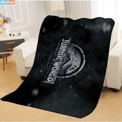 New Arrival Jurassic World Blankets Printing Soft Nap Blanket On Home/Sofa/Office Portable Travel Cover Blanket