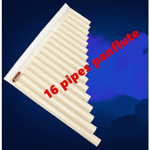 PanFlute 16 Pipes ABS Wind Instrument Panpipe C Key Flauta Handmade Pan flute Flauta Folk Musical Instruments 16 Pipes Panflute