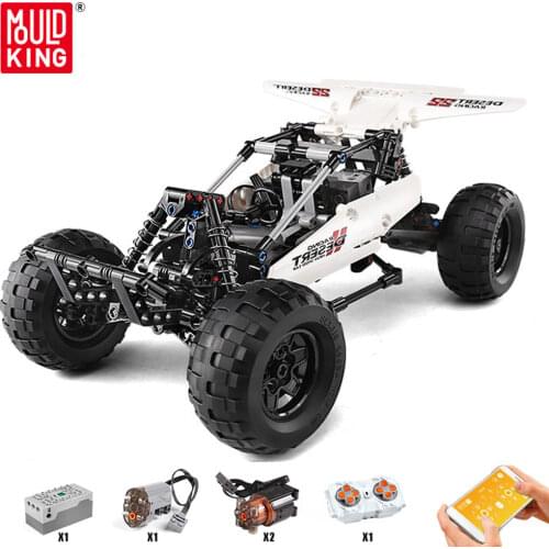 MOULD KING Cars APP RC Desert Racing Car Model Building Blocks Buggys MOC Remote Control Car Bricks Kids Toys Boy Gifts