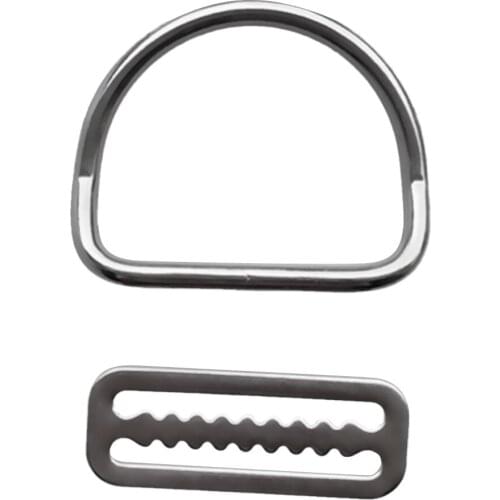 Scuba Diving Snorkeling Weight Belt Keeper with D Ring for Standard 5cm / 2 inch Webbing Strap
