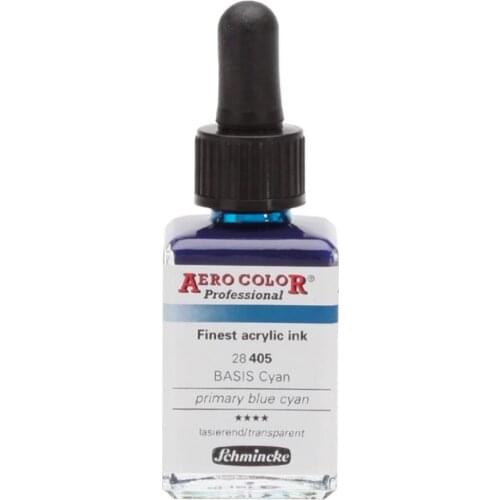 Schmincke Aero Color Acrylic Ink 28 ml 405 Primary Blue Cyan