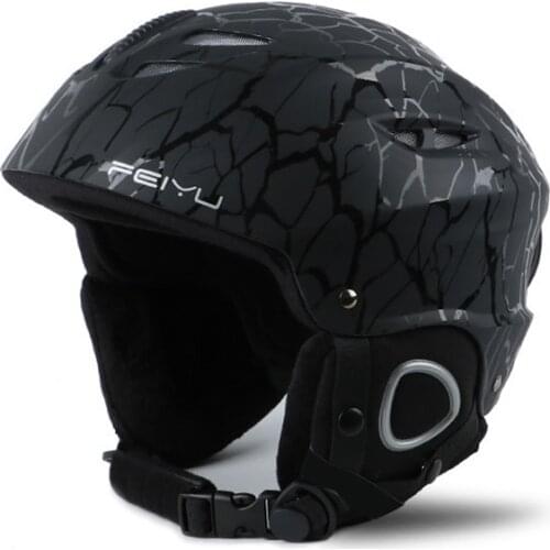 Men Women Ski Helmet Ultralight Skiing Helmet CE Certification ABS+EPS Kids Skateboard Snow Ice Sports Helmet 52-59cm 7 Colors