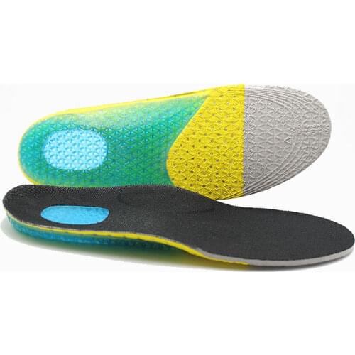 Silicone insoles Sports Orthopedic Soft Running Gel Insoles Insert Shoe Pad Arch Support Cushion Heel Pain scholls Insoles