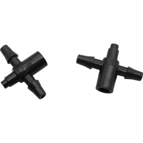 3 mm Hose Splitter 3-Way Hose Connectors Agriculture Greenhouse Micro Drip Irrigation Connector for 3mm Arrow Dripper 30 Pcs