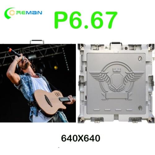Led wall panel P6.67 16 scan 3in1 smd led module full color outdoor led display screen waterproof cabinet 64X64