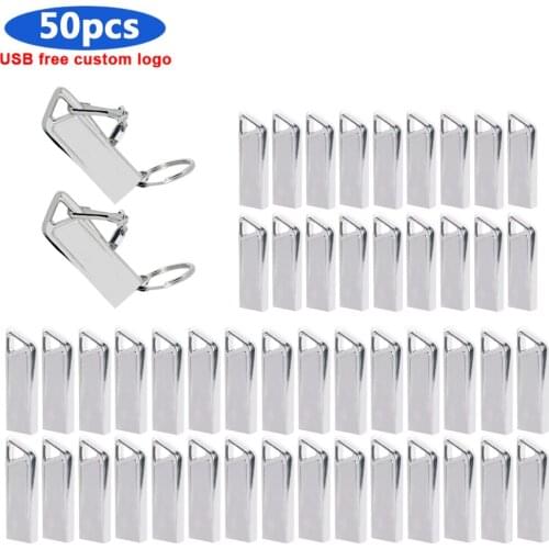 50pcs/lot creative usb 2.0 64GB Pendrive 128GB 32GB 16GB 8GB B4GB pen drive USB Flash Drive for gift