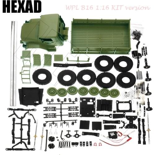 WPL B16 1:16 KIT DIY RC Truck Assemble Crawler Car 2.4G Mini Off-Road Remote Control Car Mini RC Monster Truck 6WD