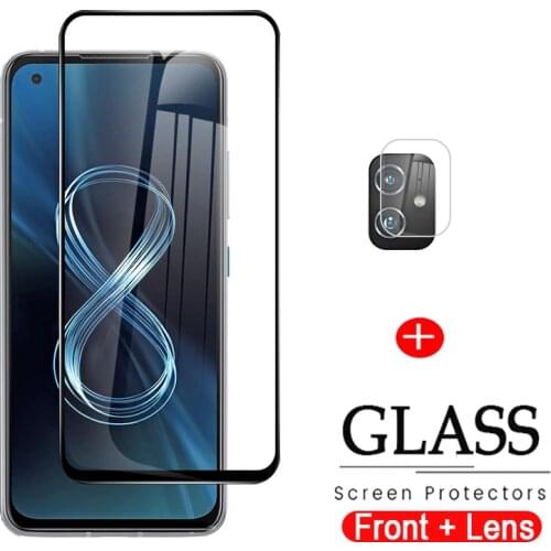 For asus zenfone 8 back camera screen protector lens film for asus zenfone 8 flip zenfone 8 full glue tempered protective film