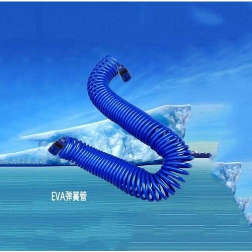 10m 15m anti-freezing cold-resistant garden tube spring tube without knotting spiral water pipe cleaning tool 2 connectors