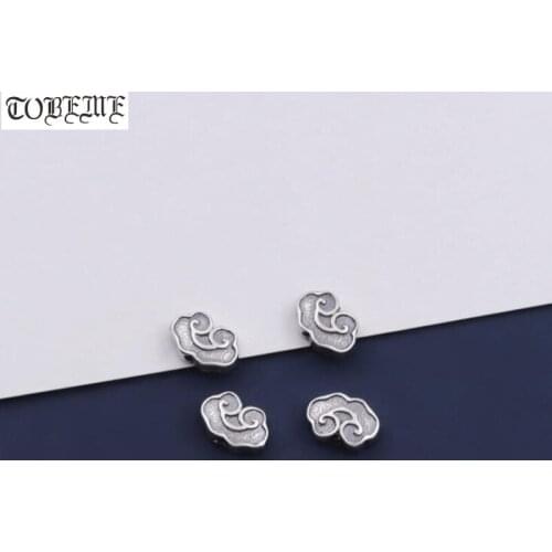 100% 925 Sterling Silver Lucky Cloud Bead Good Luck Jewelry Findings Loose Beads