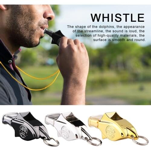 130 Decibels High Frequency Dolphin Whistle Outdoor Sports Basketball Football Training Match Referee Whistle Cushioned Mouth Gr
