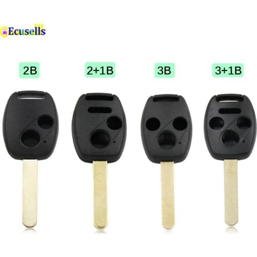 2/3/4 Buttons Remote Key Shell Case Fob for Honda Civic Accord Odyssey Fit Jazz CR-V CR-Z FR-V Pilot Insight HON66 Uncut