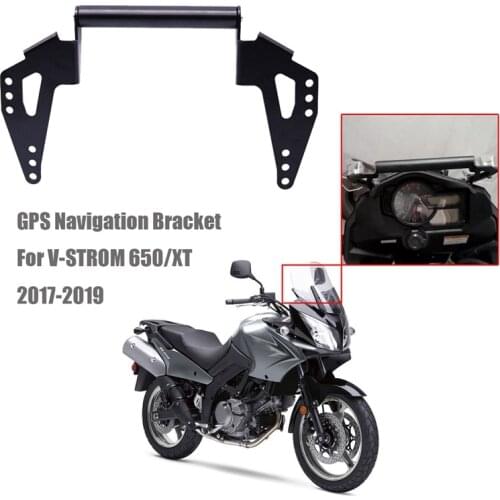 22MM Motorcycle Phone Mount,GPS Navigation Bracket Adjustable Handlebar Phone Holder for SUZUKI V-STROM 650/XT 2017-2019
