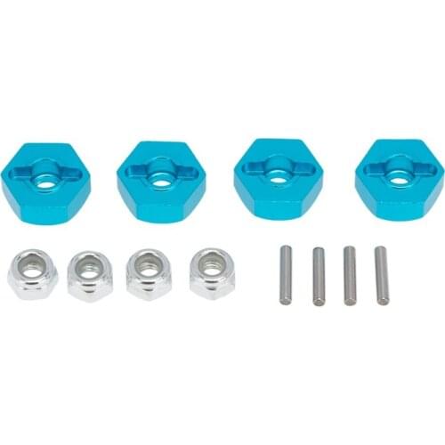 4Pcs Metal 12MM Wheel Hex Adapter for Tamiya TT01 TT-01 TT02 XV01 TB-04 WT-01N 1/10 RC Car Upgrade Parts