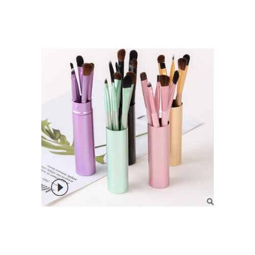 40set/lot 5pcs/set Horse Hair Multi Barrel Eye Shadow Brush Eye Makeup Brush Traceless Make-up Appliances Cosmetic Tools HA508