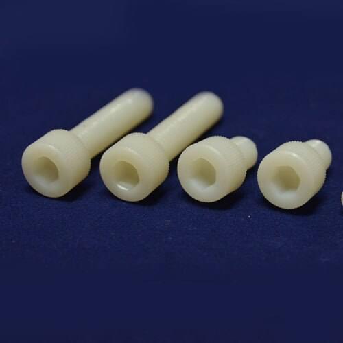 M6 M8* 50 60 80 Nylon screw Bolts Round head inner Hesagon kurneled White Plastic screw Metric Insulation LED light TOY DIY