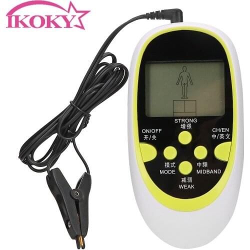 Electro Stimulation Therapy Massager Medical Themed Toys Electric Shock Dual Output Host Multi-function Sex Toys For Couples