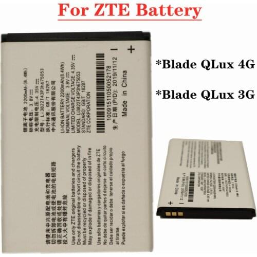 High Quality 2200mAh Li3822T43P3h675053 For ZTE Blade QLux 4G / Blade QLux 3G A430 Beeline Pro Mobile PHone Battery 2PCS/LOT