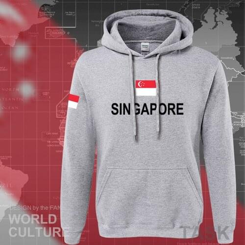 Singapore hoodies men sweatshirt sweat new hip hop streetwear footballes jerseyes tracksuit nation Singaporean flag SG fleece