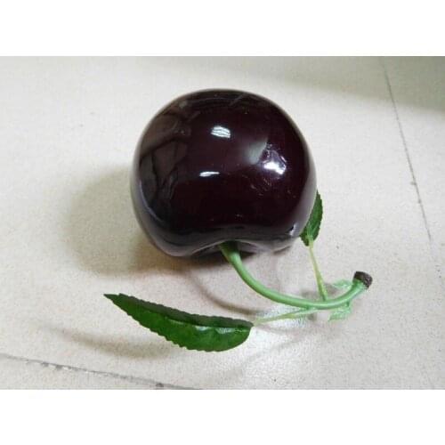 Kitchens toys Food Red Black Cherry Fruit Vegetables Toy Model Simulation Food Educational Kid Pretend Play House Kitchen