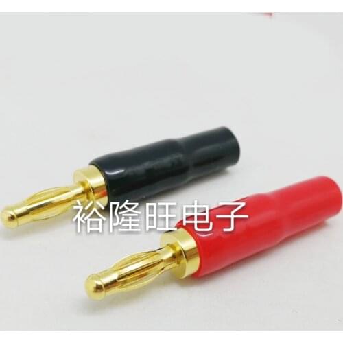 Smonisia 20pcs/lot Copper 4mm Banana Plug Gold-plating Speaker Terminal Connector Lantern Jack