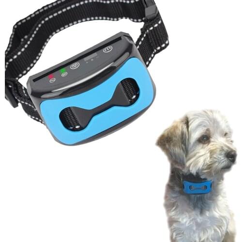 Dog Anti Bark Collar Stop Barking Vibration Ultrasonic Dogs Training Collar USB Electric Pet Dog Anti Barking Device